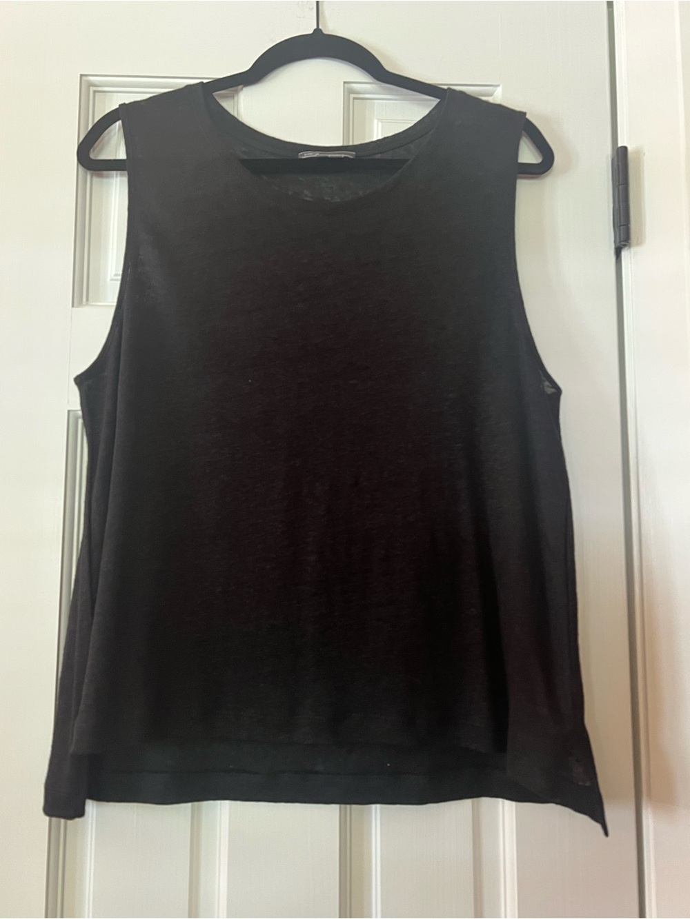 VINCE LINEN JERSEY SLEEVELESS TUNIC — XL — NWOT